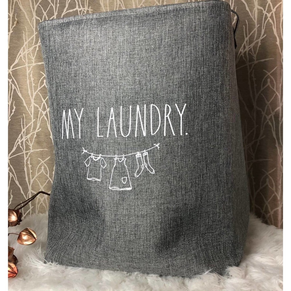 RAE DUNN FARMHOUSE HOME DECOR BUNDLE BABY MOM LAUNDRY BASKET HOME NURSERY RD HTF - Picture 8 of 8